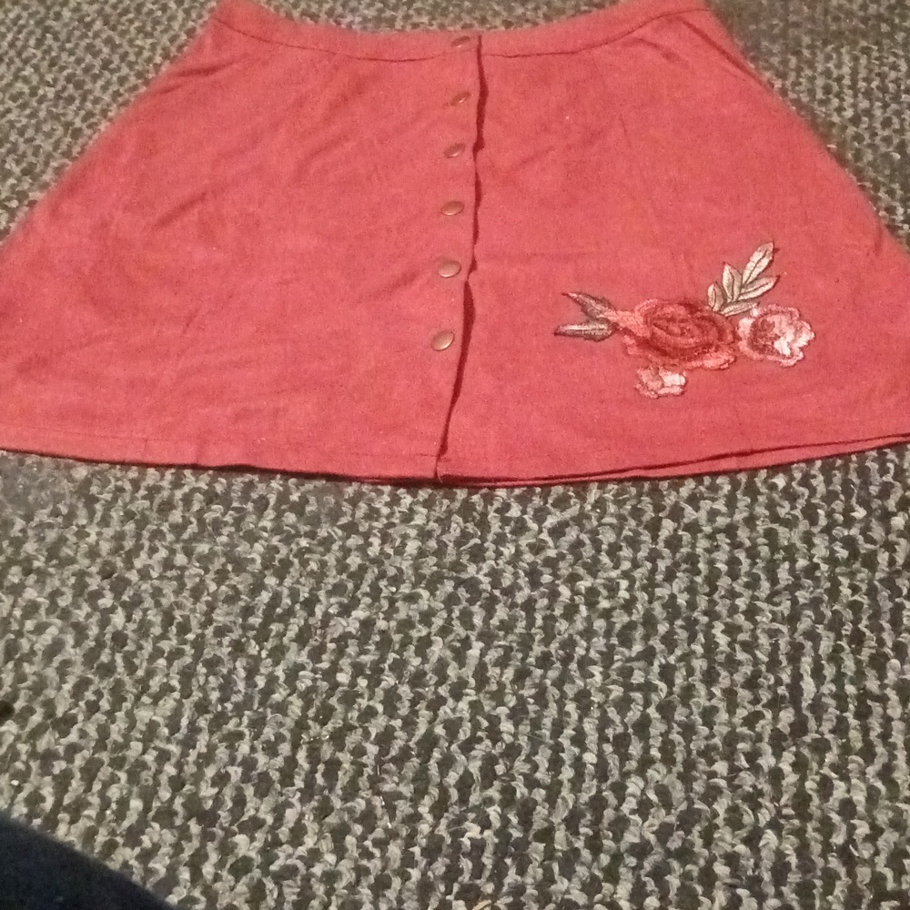 2 polyester embroidered skirts